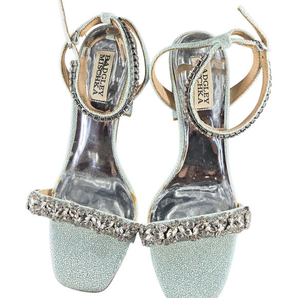 Badgley Mischka Women's Silver Heels - Picture 2 of 10